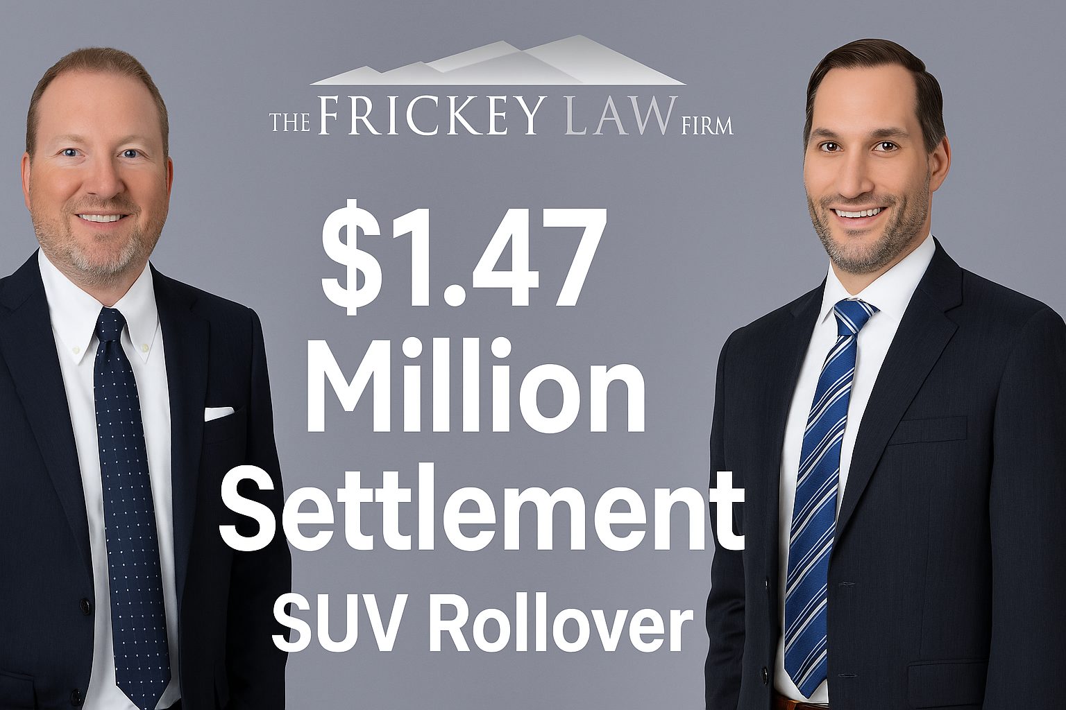 The Frickey Law Firm Secures $1.47 Million for Rollover Collision